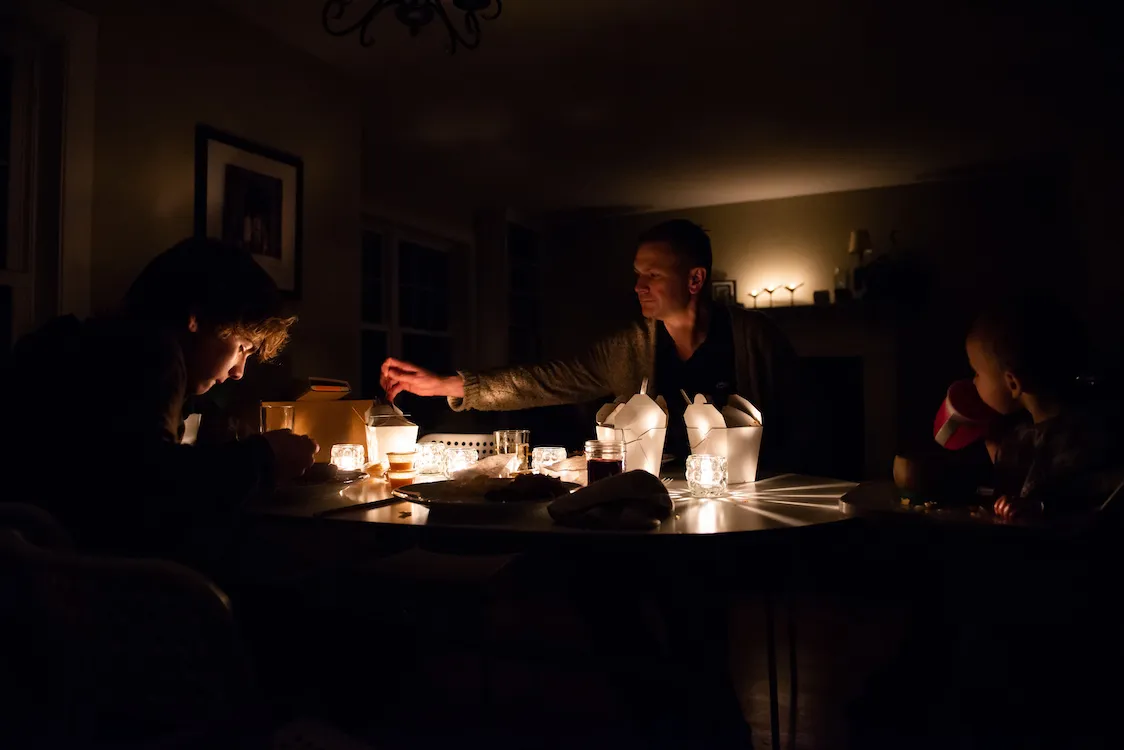 Home during a power outage